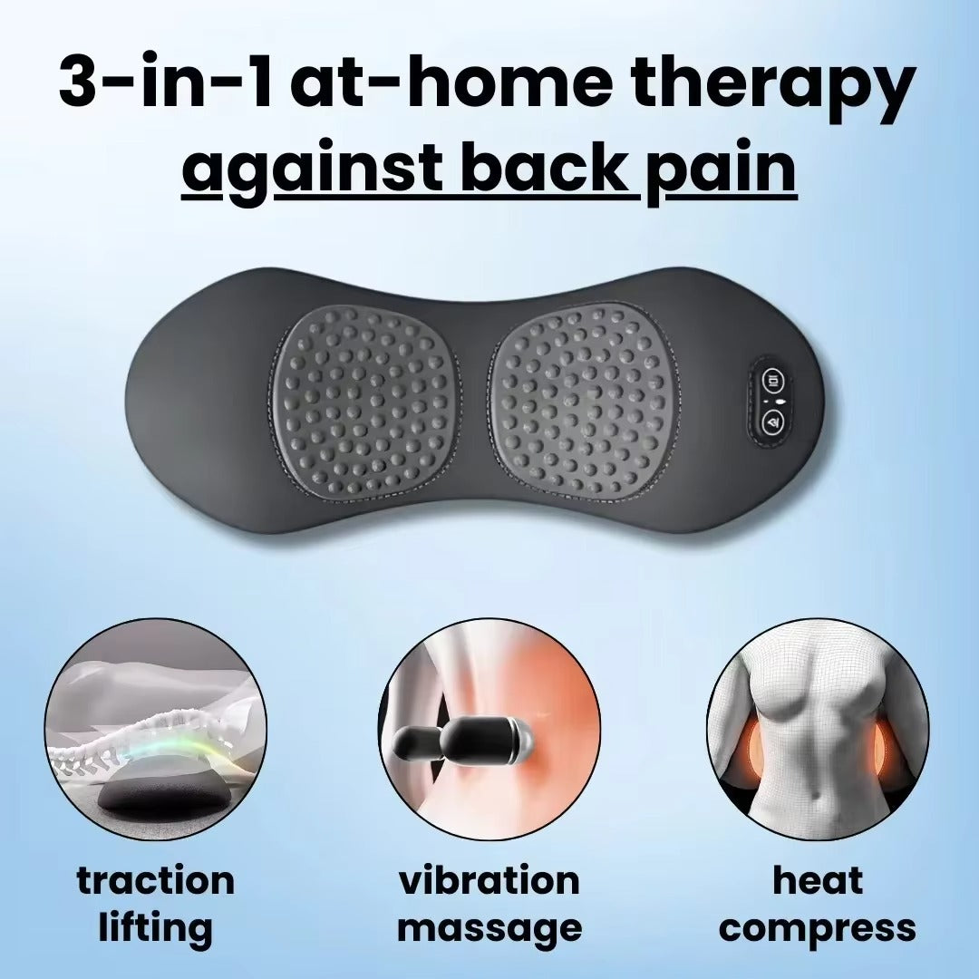 3-IN-1 LUMBAR MASSAGER PILLOW