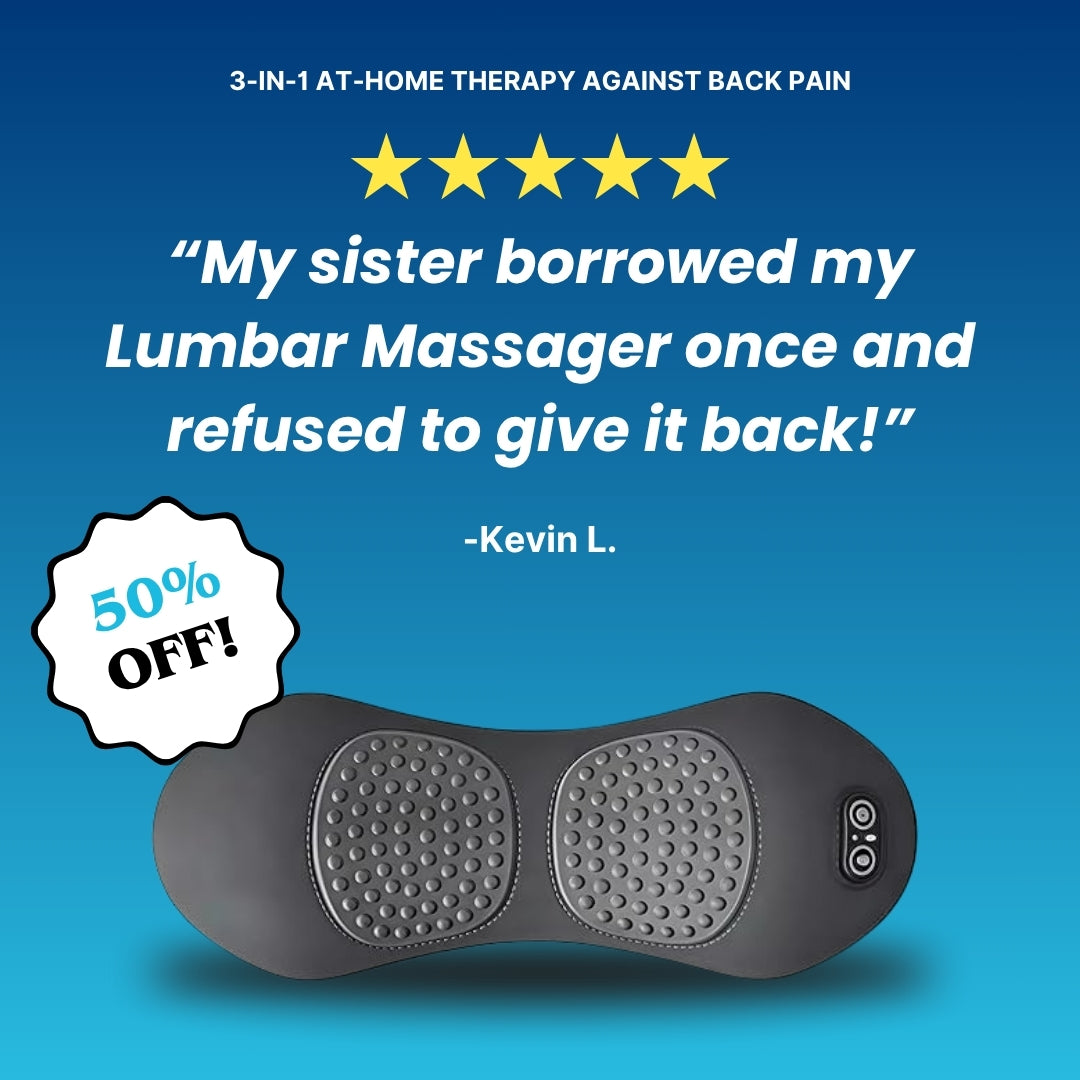 3-IN-1 LUMBAR MASSAGER PILLOW