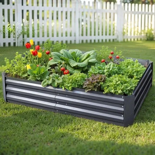 🌱 Galvanised Steel Raised Garden Bed – Built for Aussie Backyards!