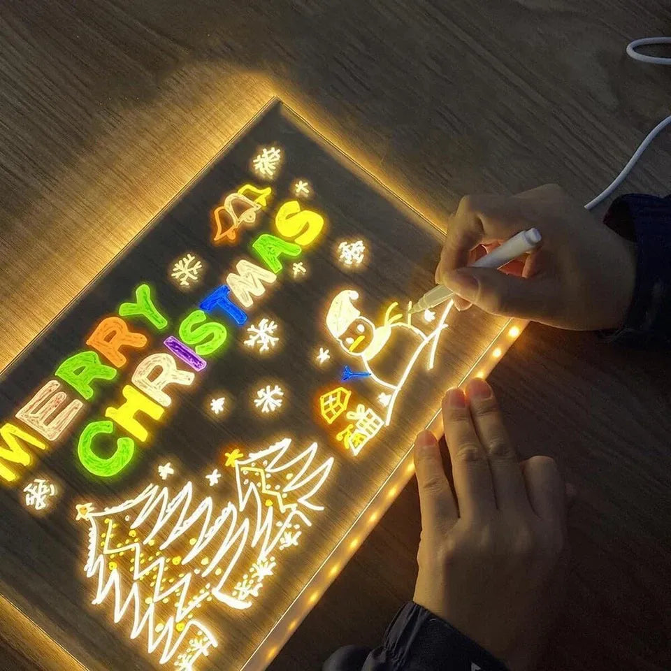 π Glowing Kids Drawing and Teaching Board π