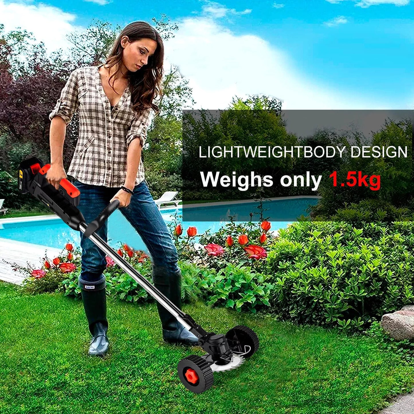 3-in-1 Cordless Electric Grass Lawn Mower 🏡
