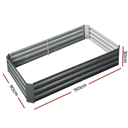 🌱 Galvanised Steel Raised Garden Bed – Built for Aussie Backyards!