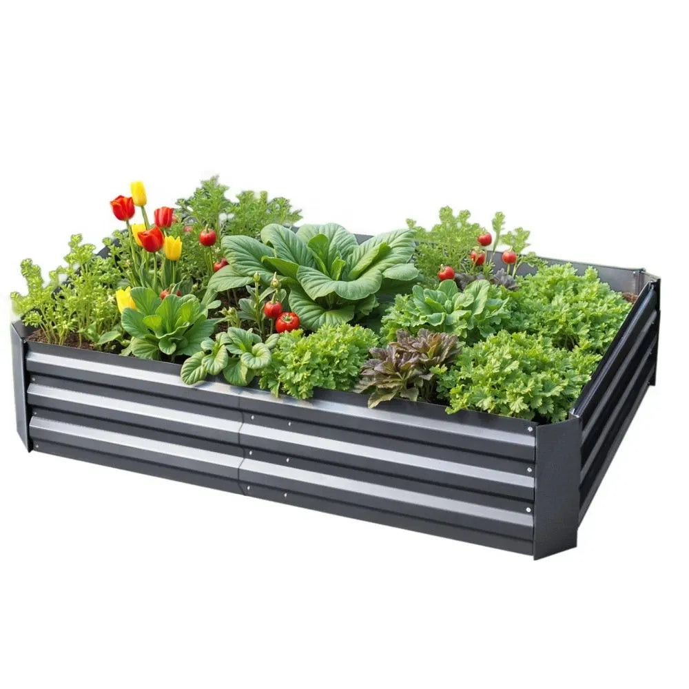 🌱 Galvanised Steel Raised Garden Bed – Built for Aussie Backyards!