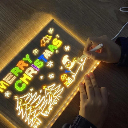 🌟 Glowing Kids Drawing and Teaching Board 🌟