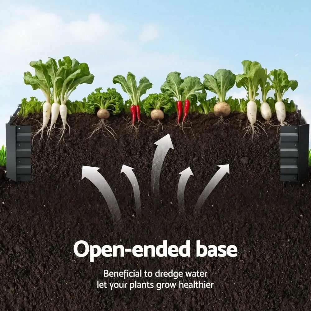 🌱 Galvanised Steel Raised Garden Bed – Built for Aussie Backyards!