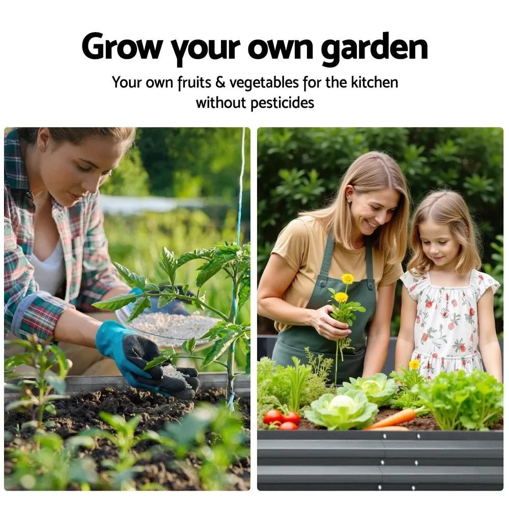 🌱 Galvanised Steel Raised Garden Bed – Built for Aussie Backyards!