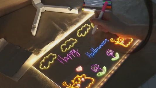 🌟 Glowing Kids Drawing and Teaching Board 🌟