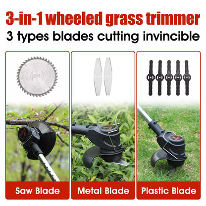 3-in-1 Cordless Electric Grass Lawn Mower 🏡