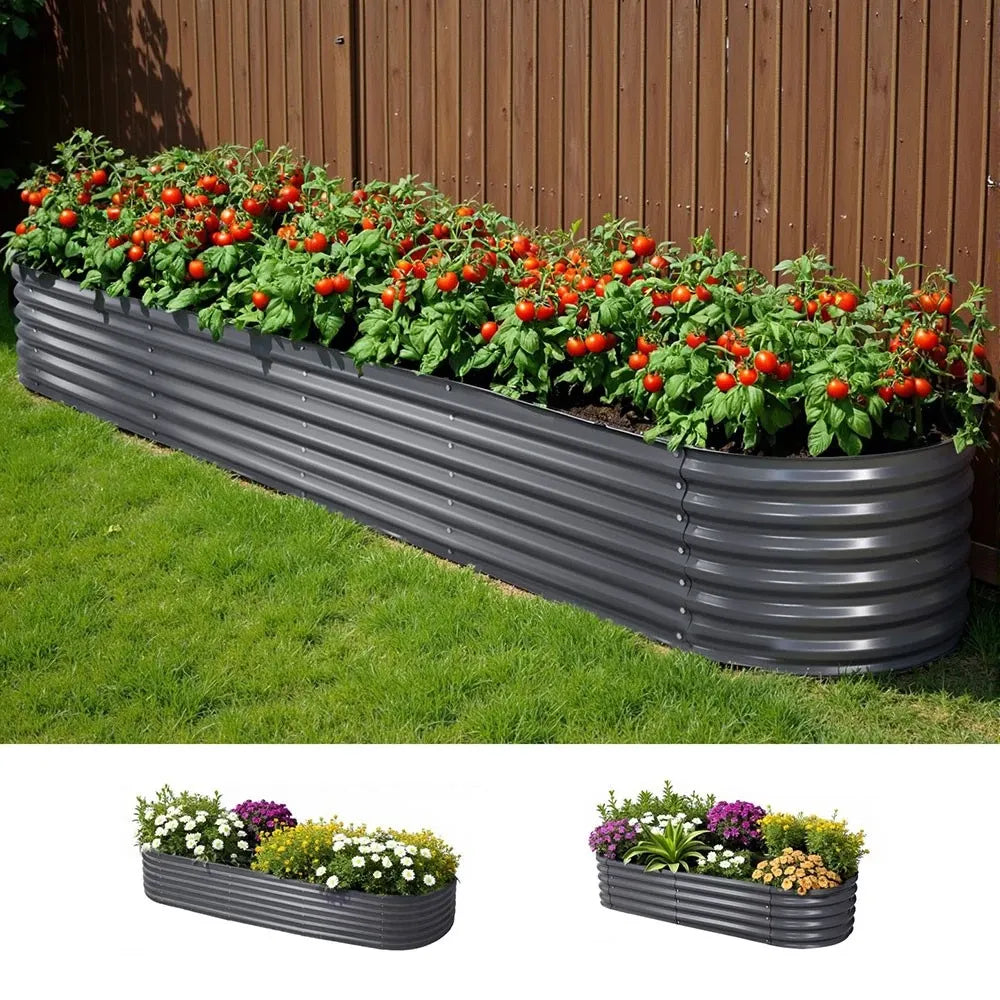 🌱 Galvanised Steel Raised Garden Bed – Built for Aussie Backyards!